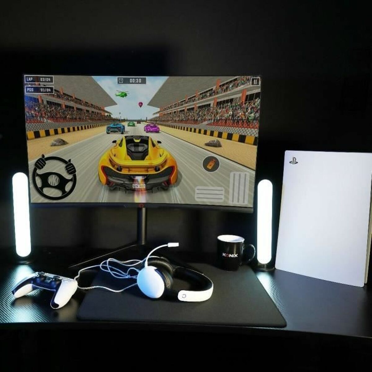 Picture of Headphones with Microphone KONIX White