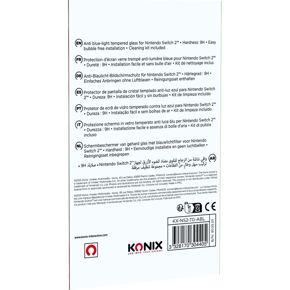 Bild von Screen shield for Nintendo Switch 2 KONIX