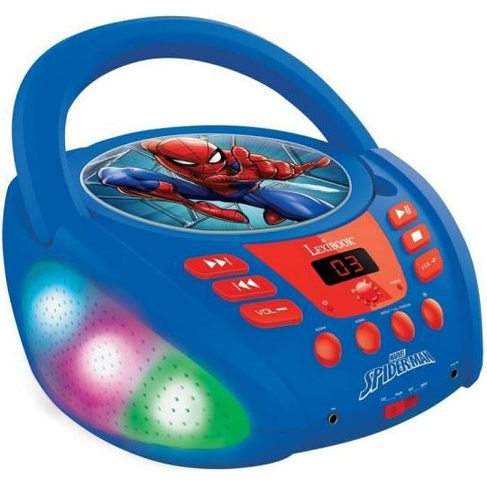 Lecteur Lexibook Spider-Man Enfant CD Lumière LED Bluetooth 5.0