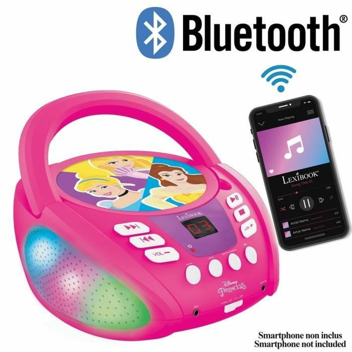 Afbeeldingen van Radio CD Bluetooth MP3 Lexibook PRINCESA DE DISNEY Bluetooth 5.0