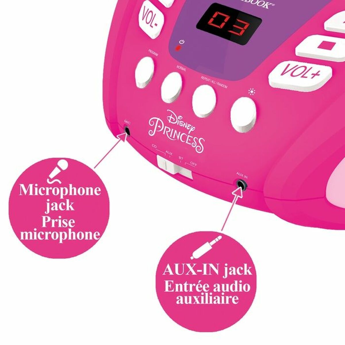 Afbeeldingen van Radio CD Bluetooth MP3 Lexibook PRINCESA DE DISNEY Bluetooth 5.0