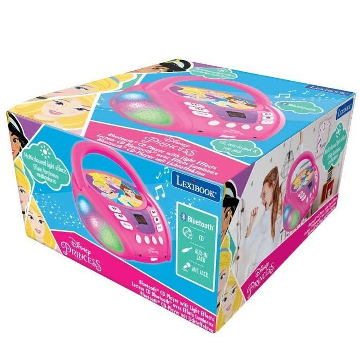 Afbeeldingen van Radio CD Bluetooth MP3 Lexibook PRINCESA DE DISNEY Bluetooth 5.0