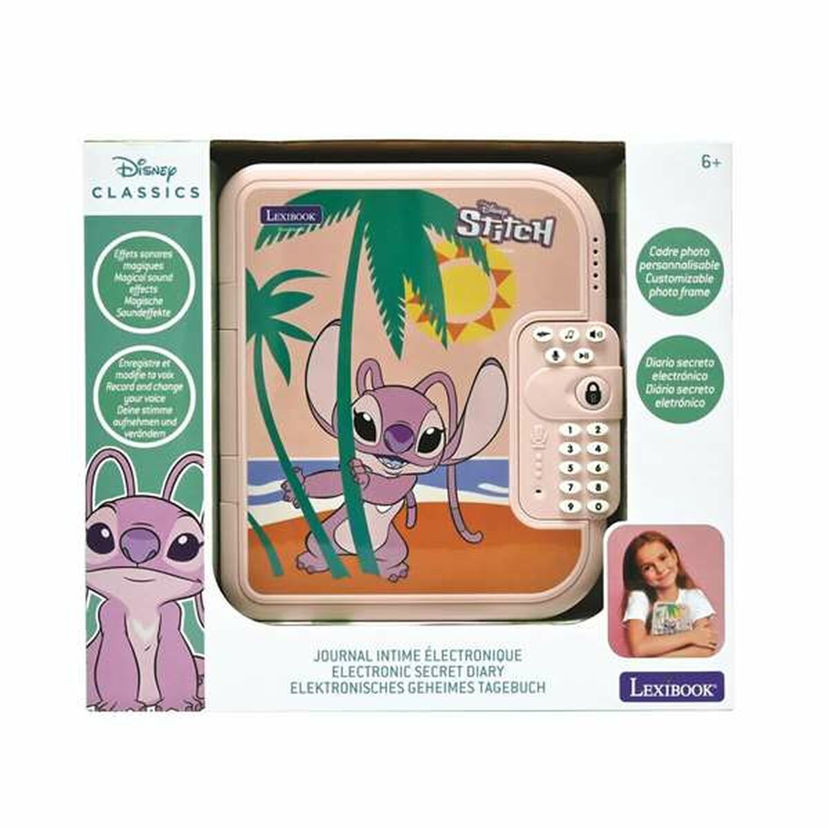 Interactive Toy Stitch Angel Pink Diary