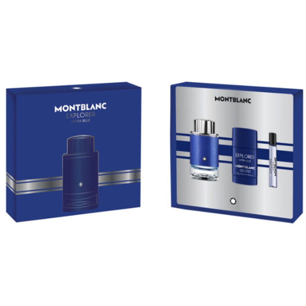 Men's Perfume Set Montblanc Explorer Ultra Blue (3 pcs)