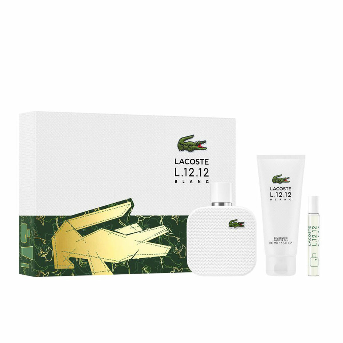 Set de Parfum Homme Lacoste L. 12 .12 POUR LUI 3 Pièces