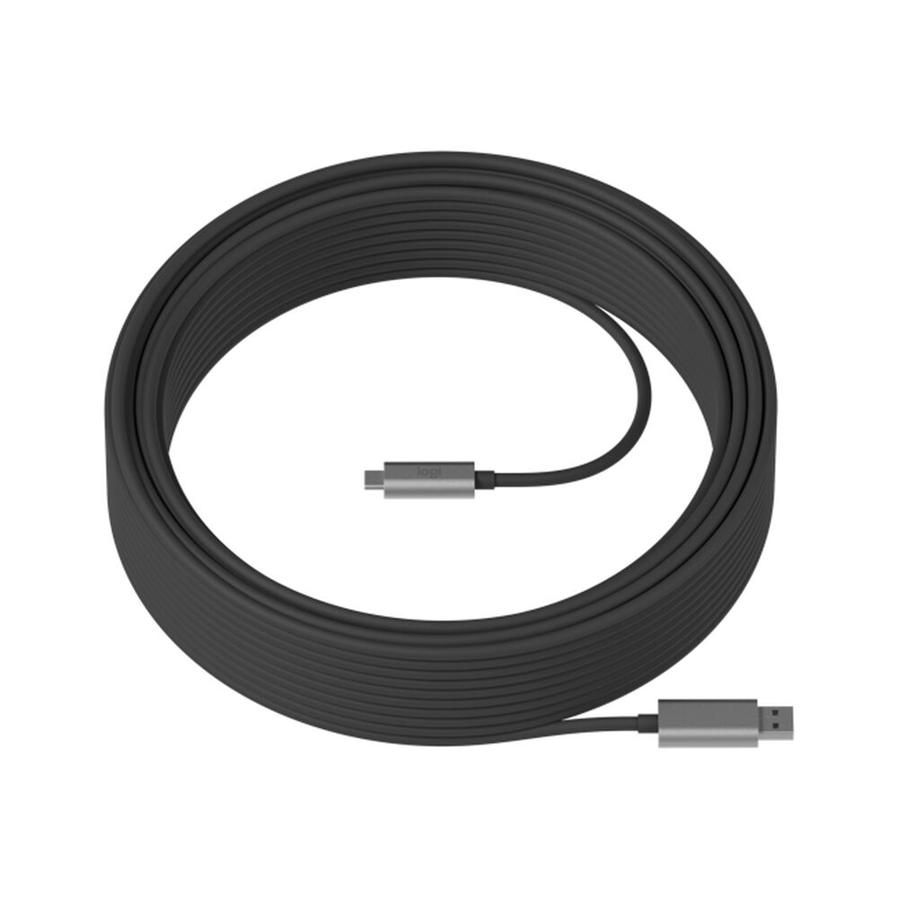 USB A to USB C Cable Logitech 939-001802           Black