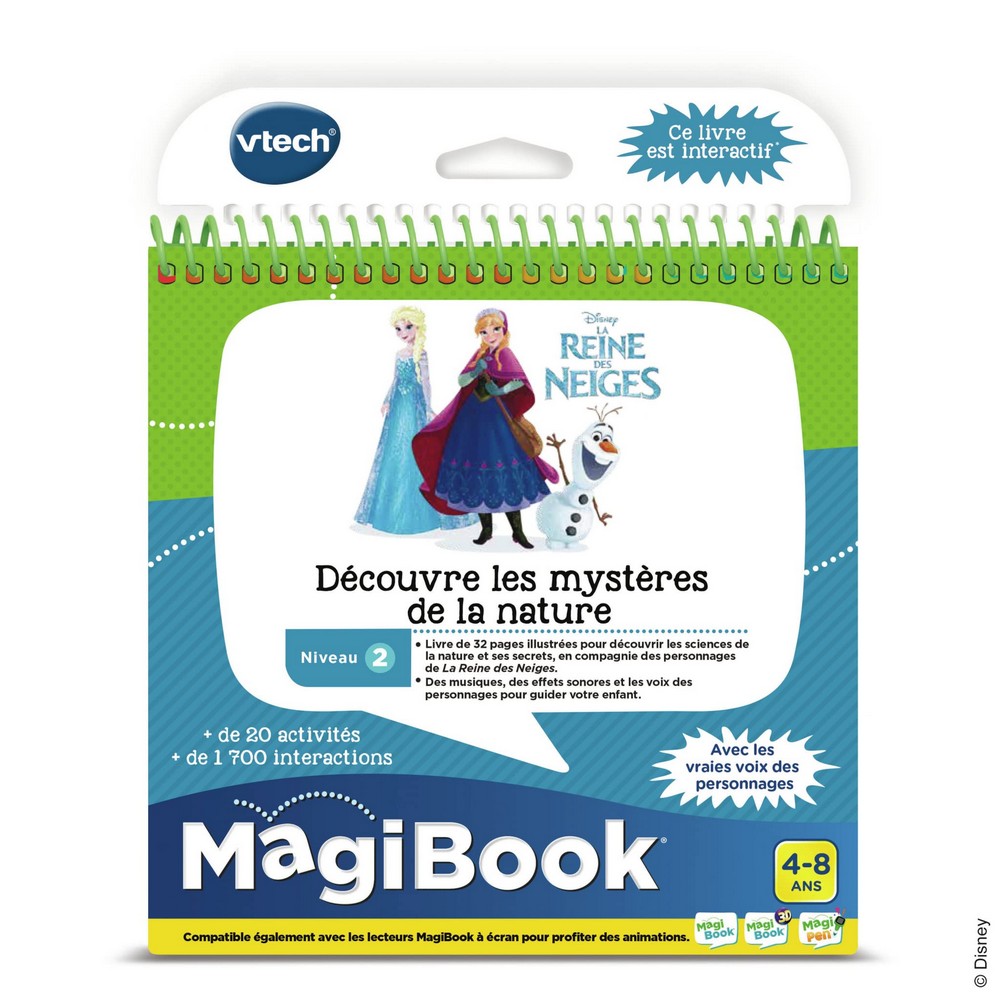 Cahier Vtech THE QUEEN OF SNOW 2  Discover the Mysteries of Nat