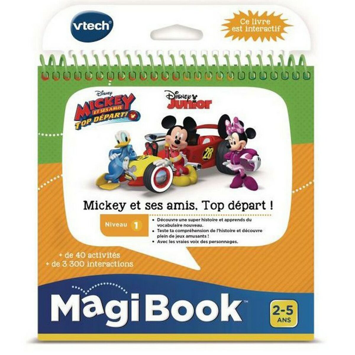 Livre interactif pour enfants Vtech MagiBook Français Mickey Mouse