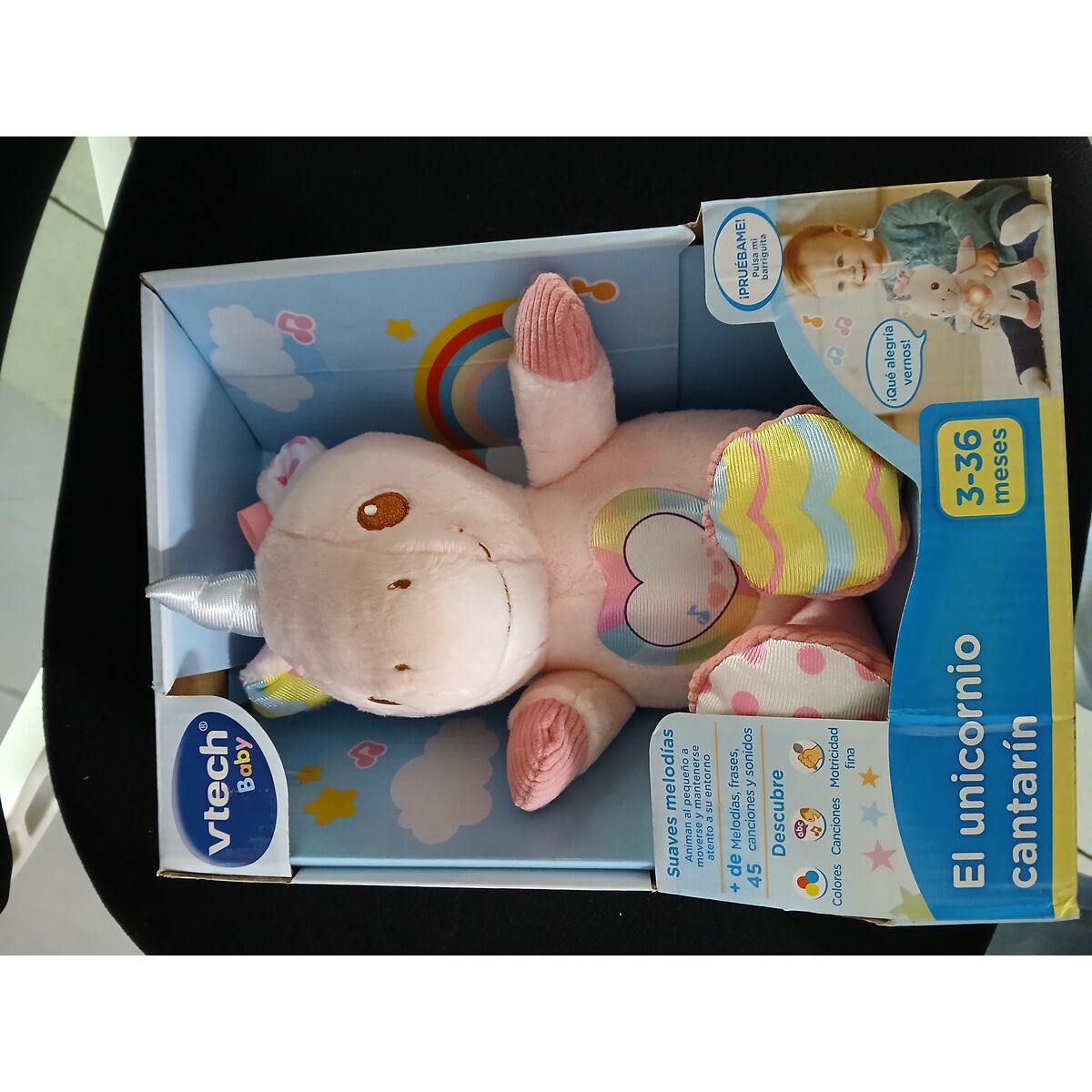 Soft toy with sounds Unicorn Vtech (ES) (20 x 28 x 12 cm)