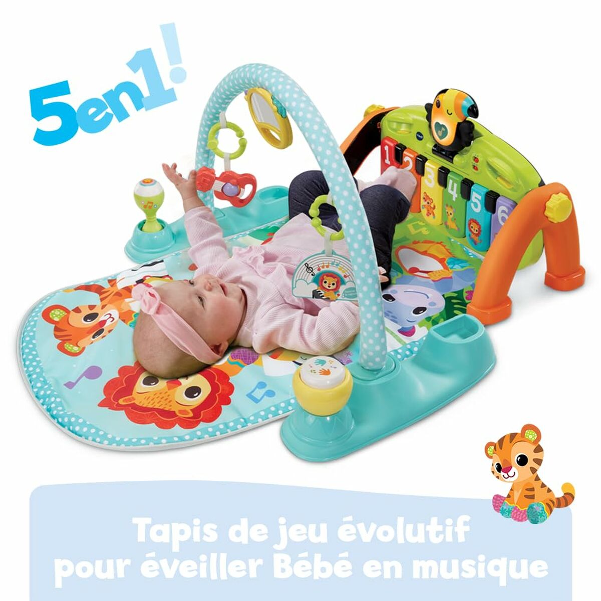 Image secondaire de Tapis de jeu Vtech Baby Tap Tap Carton Plastique Piano
