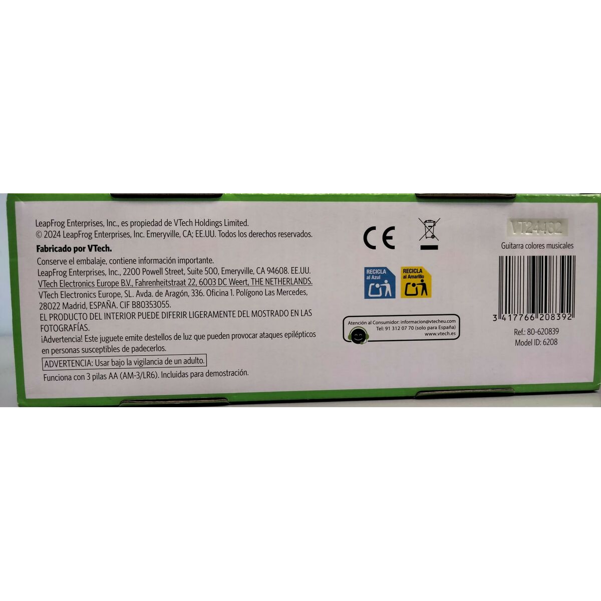 Gitara Dziecięca Vtech 36,5 x 18,6 x 5,5 cm