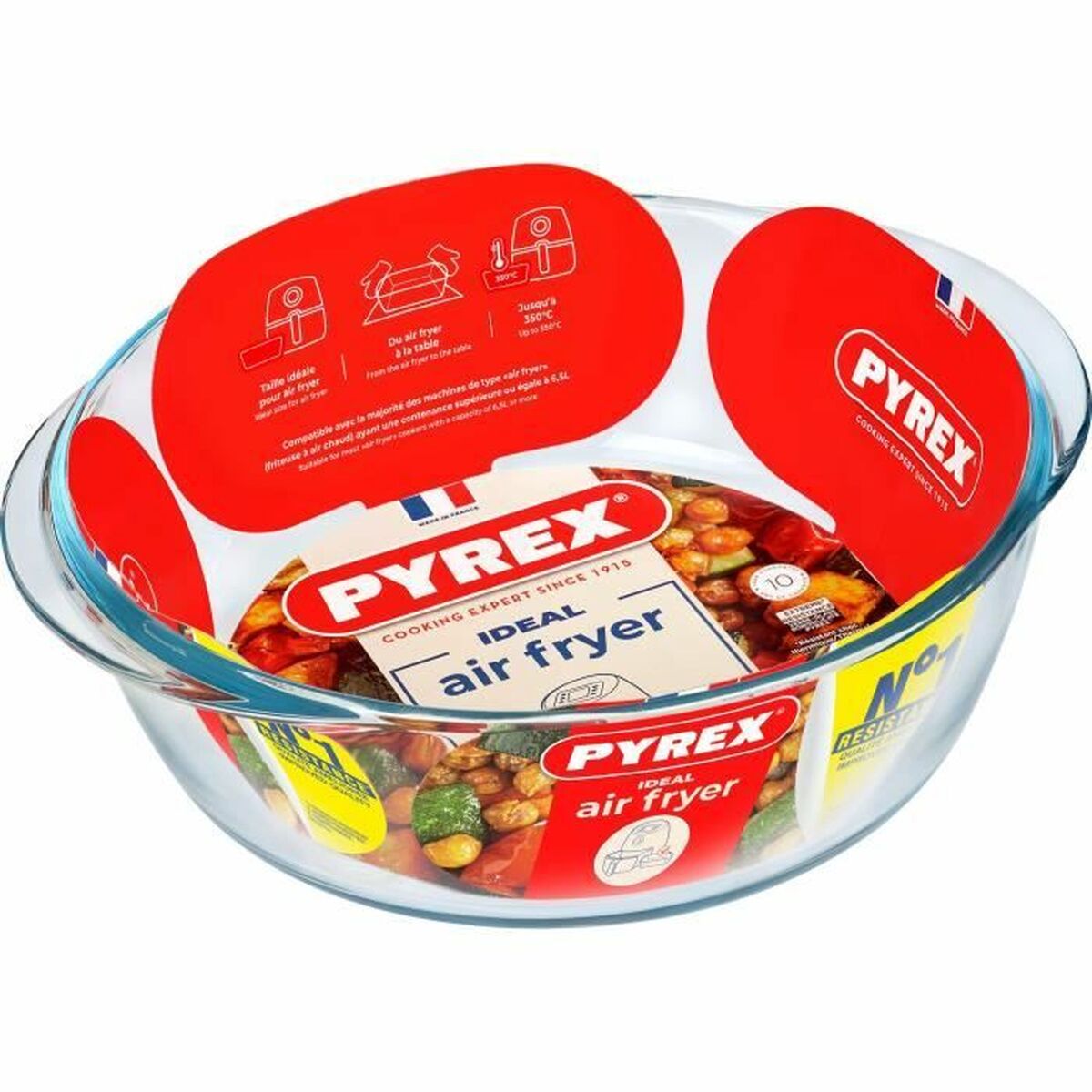 Πιάτο ψησίματος Pyrex Διαφανές Βοροπυριτικό γυαλί Στρόγγυλο Ø 26 cm