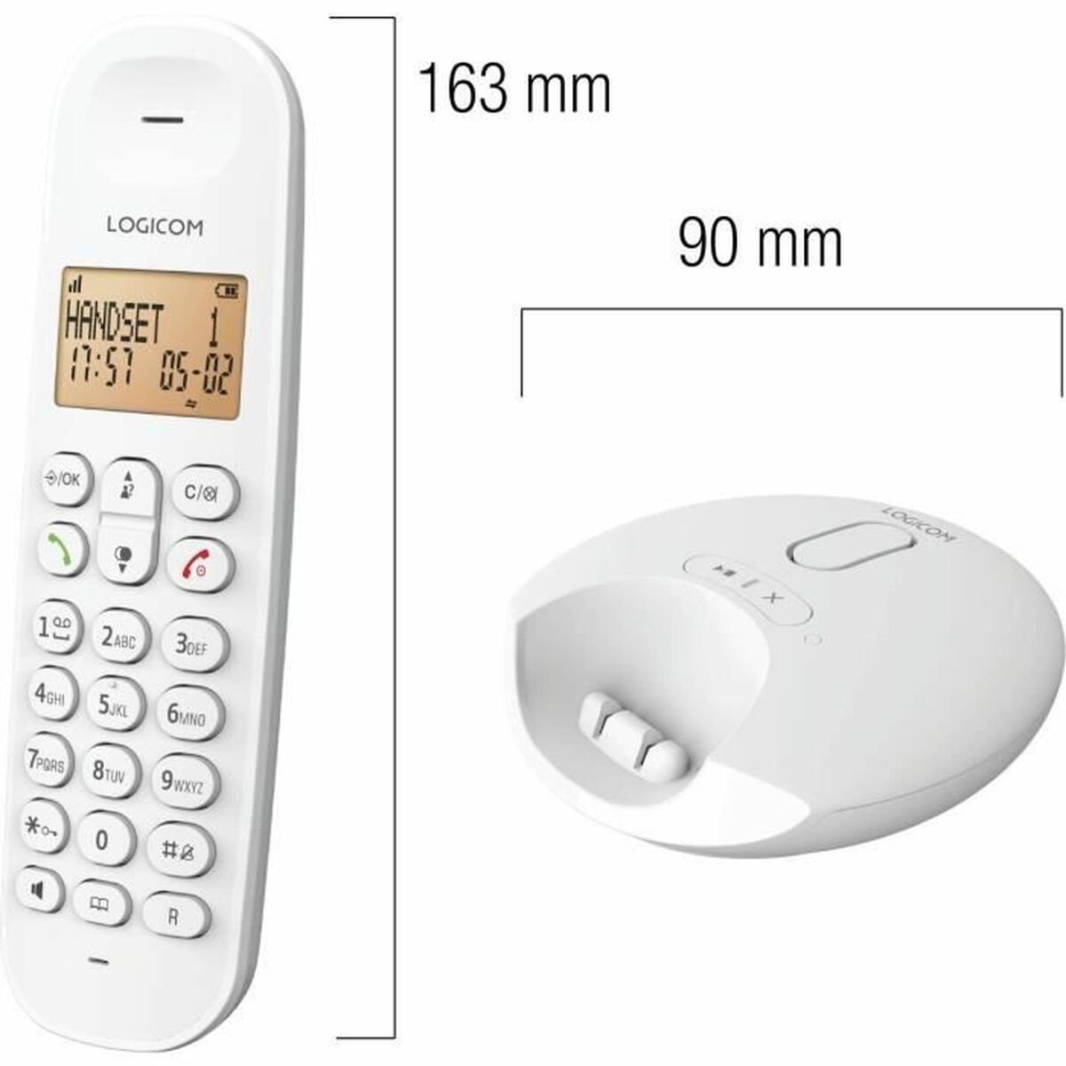 Picture of Wireless Phone Logicom DECT ILOA 155T SOLO White