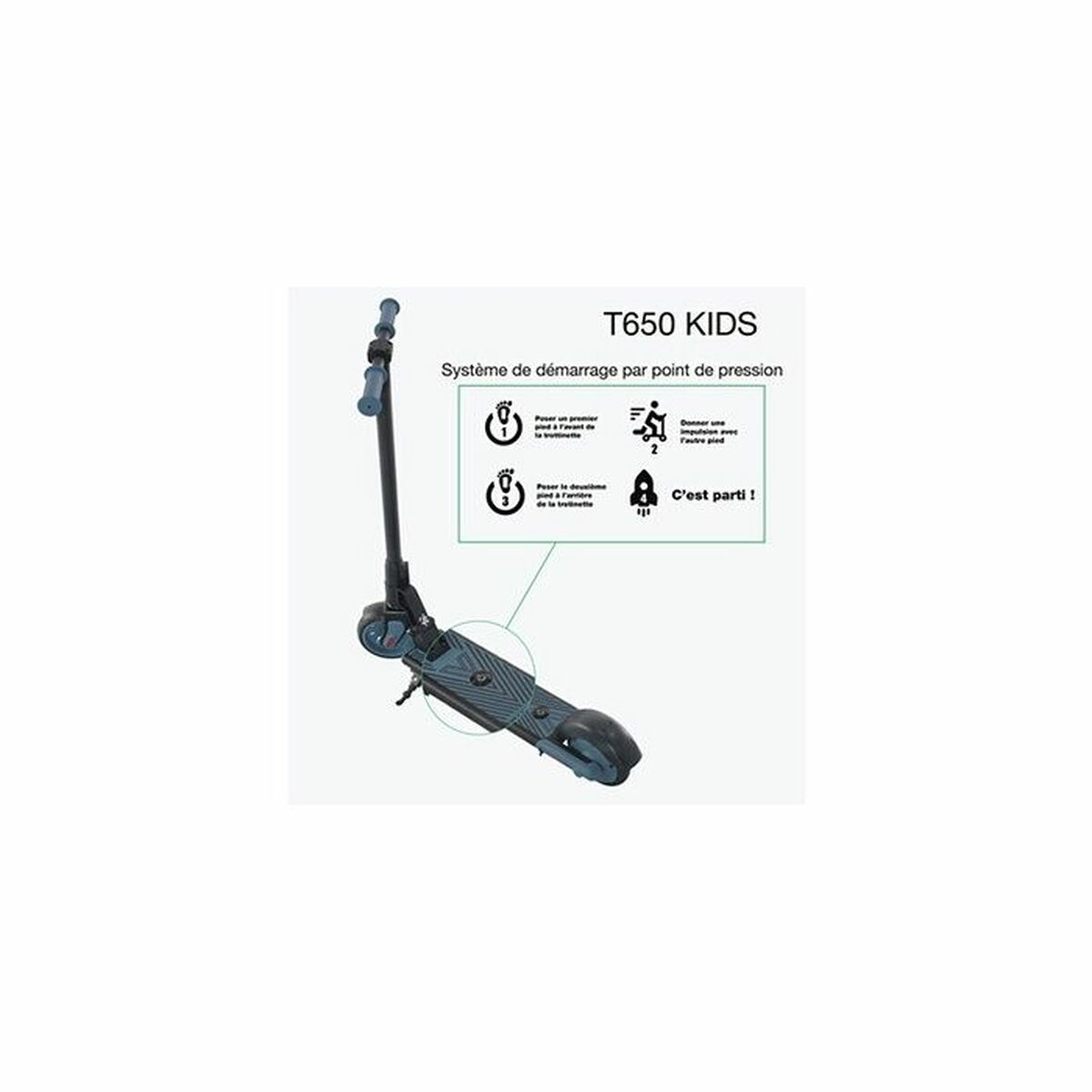 Afbeeldingen van Electric Scooter Wispeed 150 W Blue