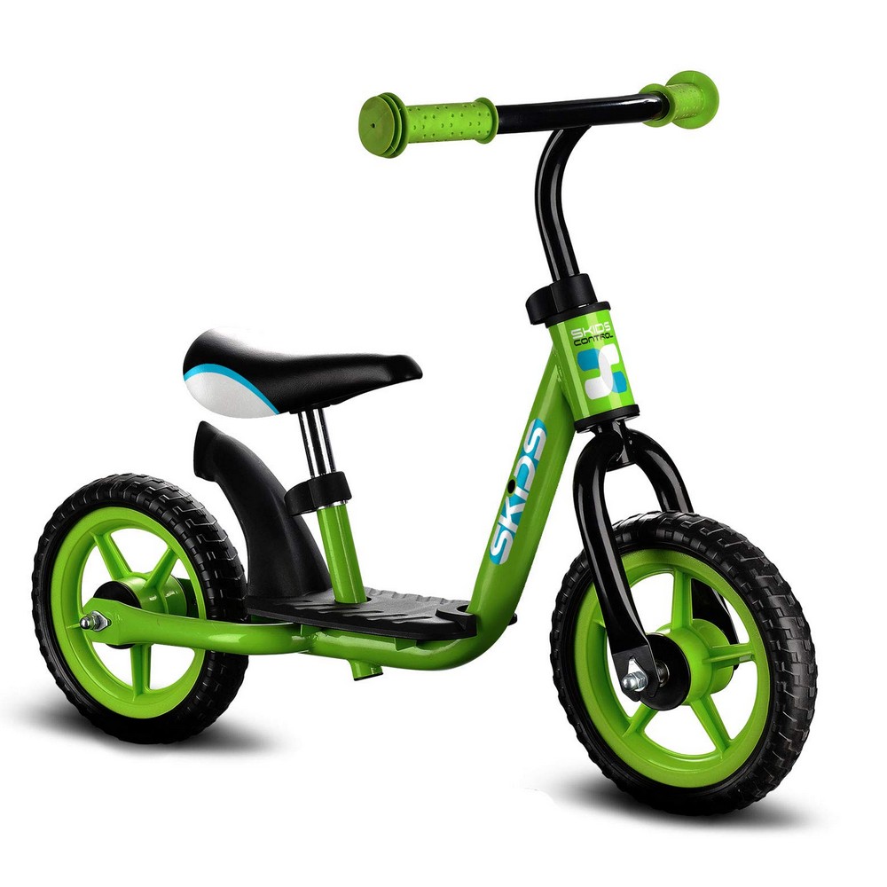 Vélo pour Enfants Skids Control Acier Vert Nylon Repose-pied