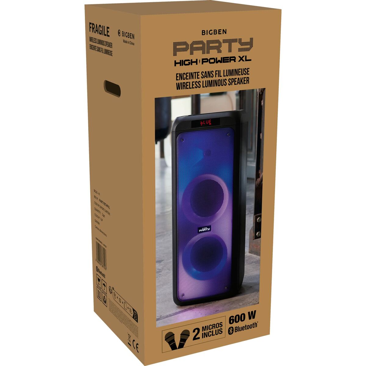 Haut-parleurs bluetooth portables Big Ben Interactive Party Box XL 600 W