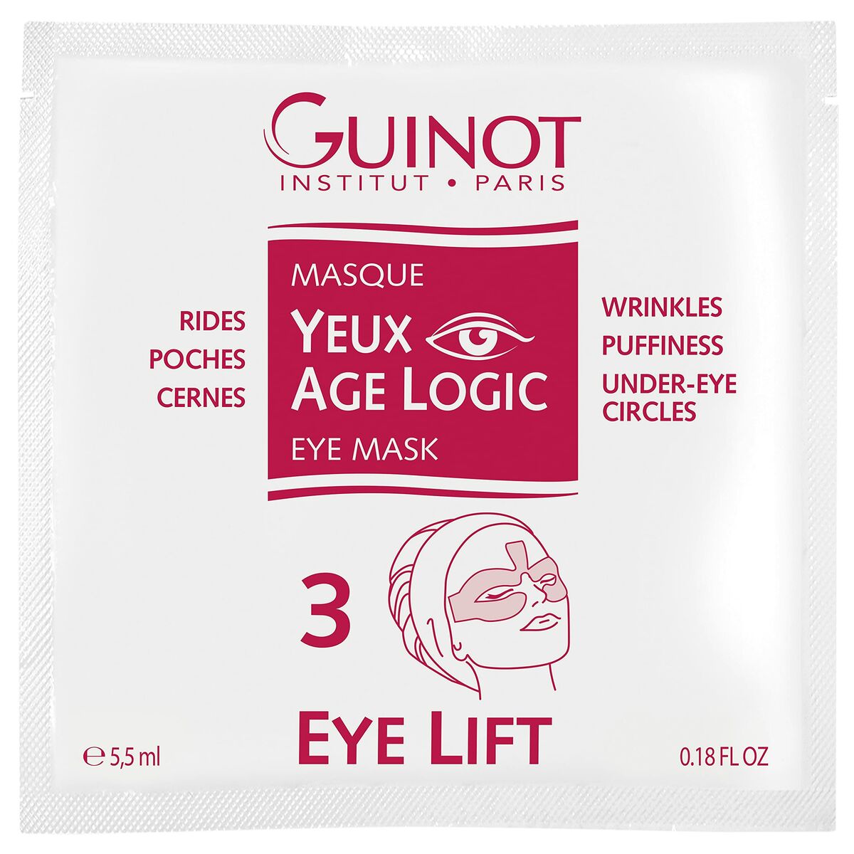 Masque facial Guinot Age Logic Yeux 4 Unités
