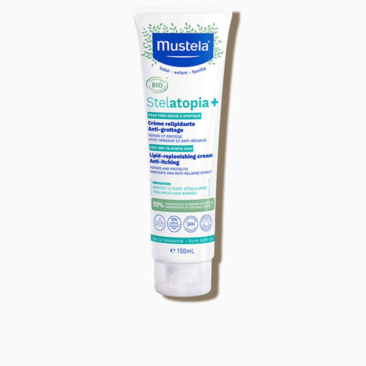 Reparerende Crème voor Baby's Mustela Stelatopia + 150 ml