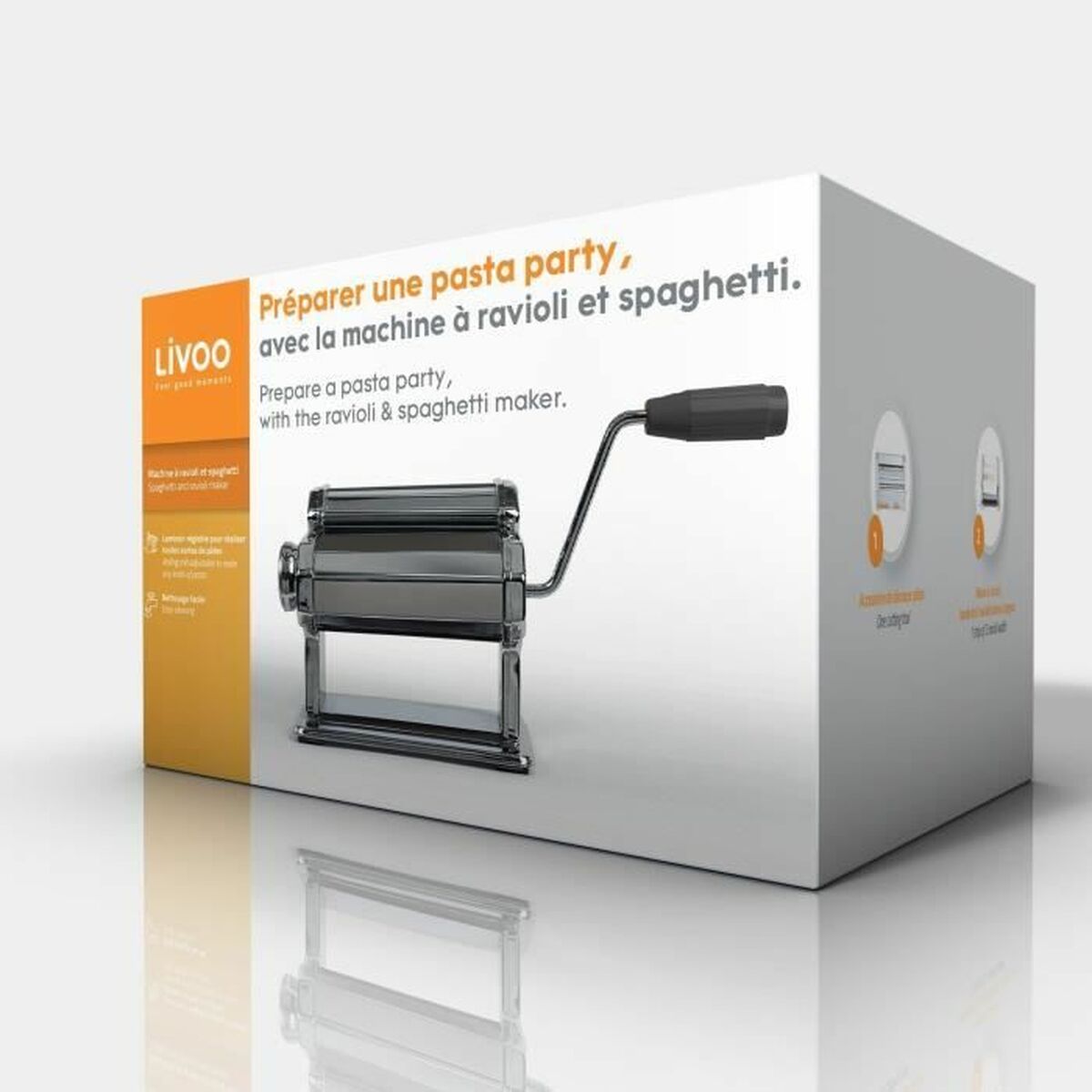 Pasta Maker Livoo MEN41 Metal Stainless steel, view 6