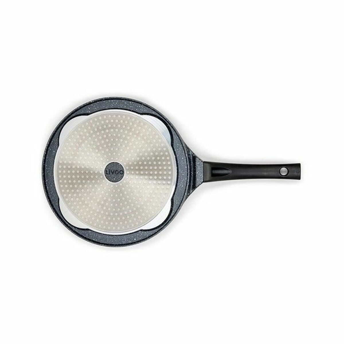 Crepe pan Livoo Black Aluminium, view 5