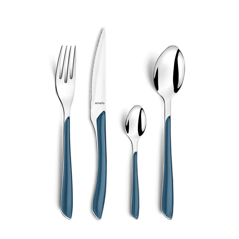 Cutlery Amefa Eclat Navy Blue Metal (24 pcs)