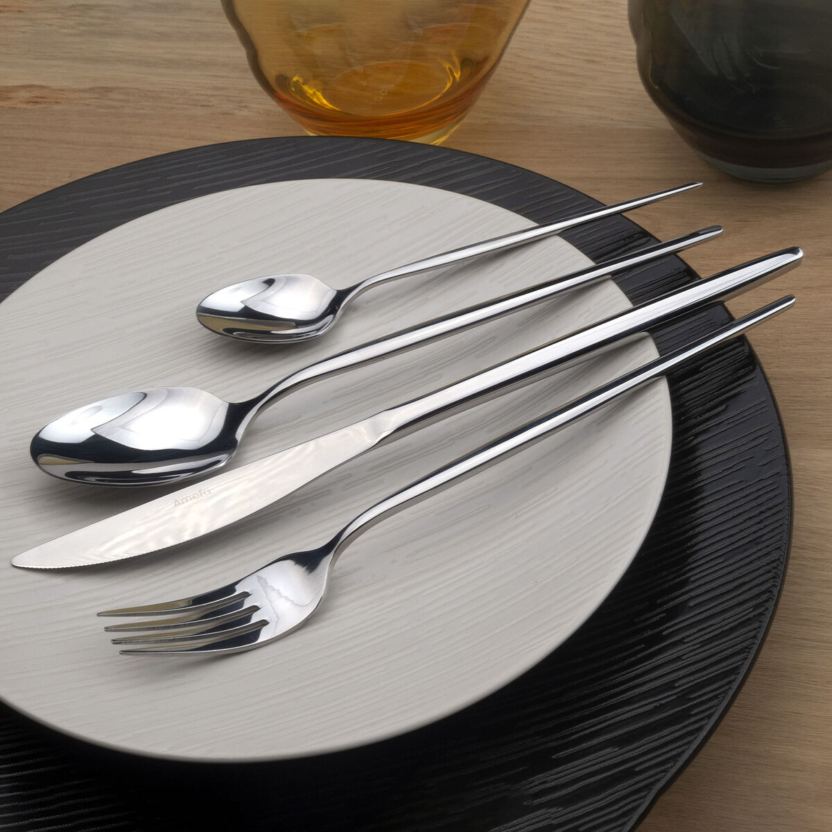 Image secondaire de Fourchette Amefa Soprano Inox Argenté Métal 12 Unités