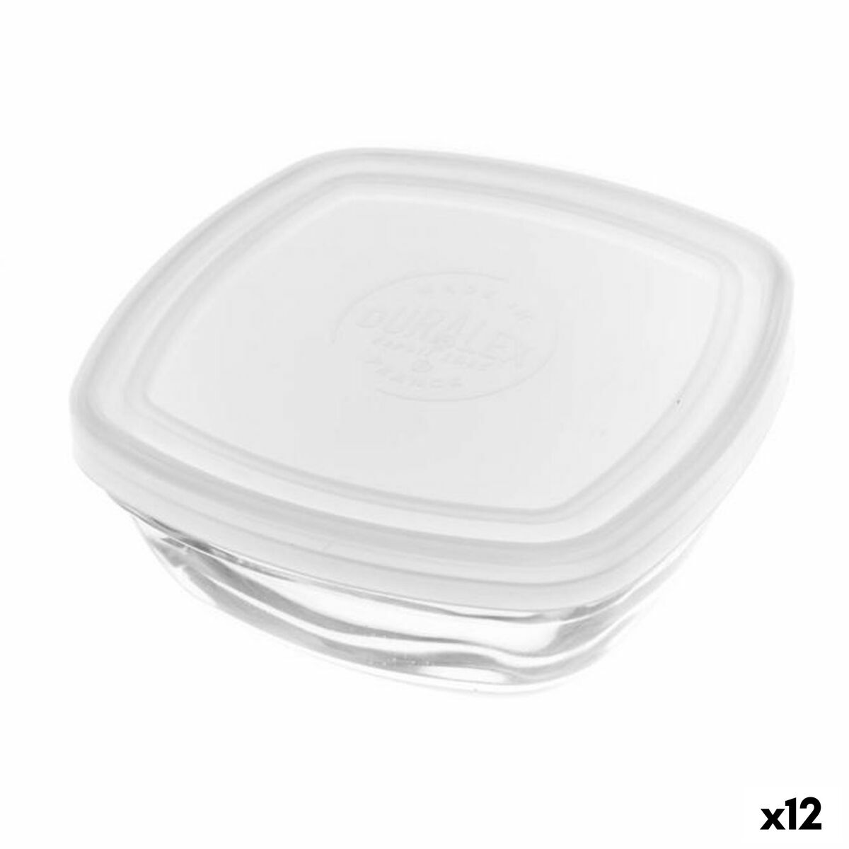 Panier-repas carré avec couvercle Duralex FreshBox Transparent 300 ml 11 x 11 x 4,5 cm (12 Unités)