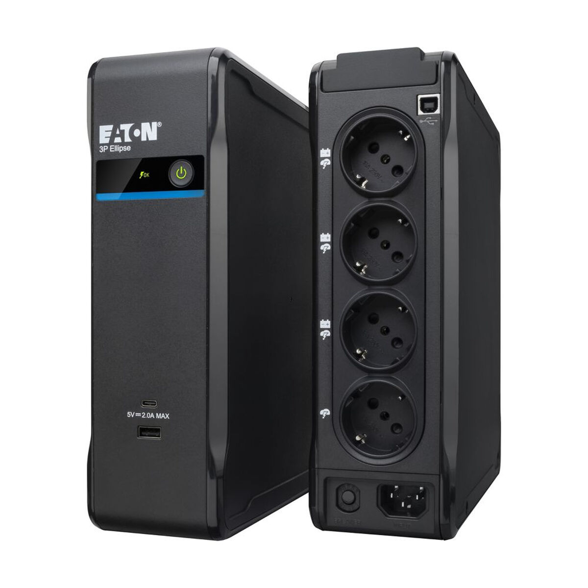 Picture of Uninterruptible Power Supply System Interactive UPS Eaton 3P ELLIPSE 900 USB DIN 540W