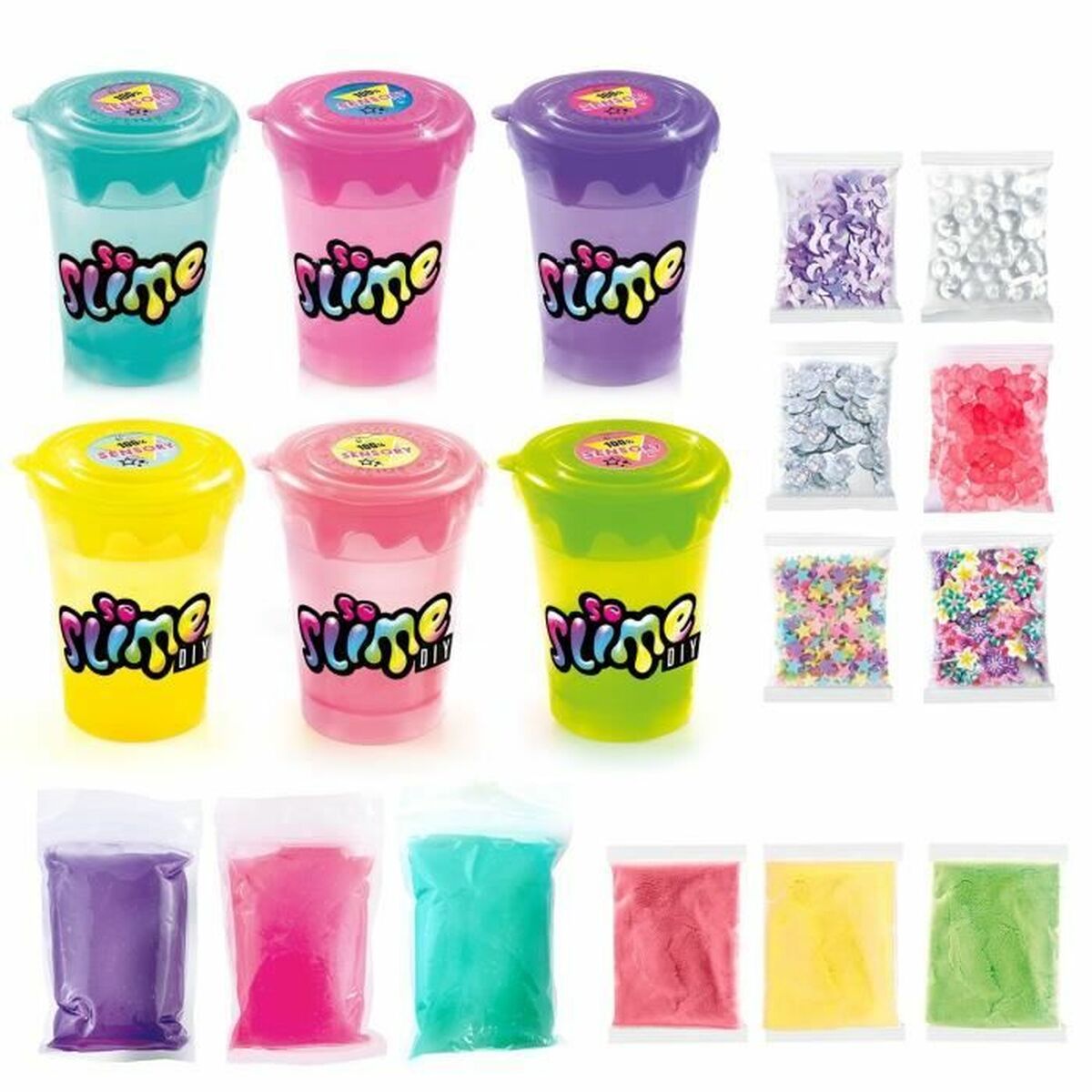 Plasticine Spel Canal Toys Agitadores de slime 3 + 3 extra