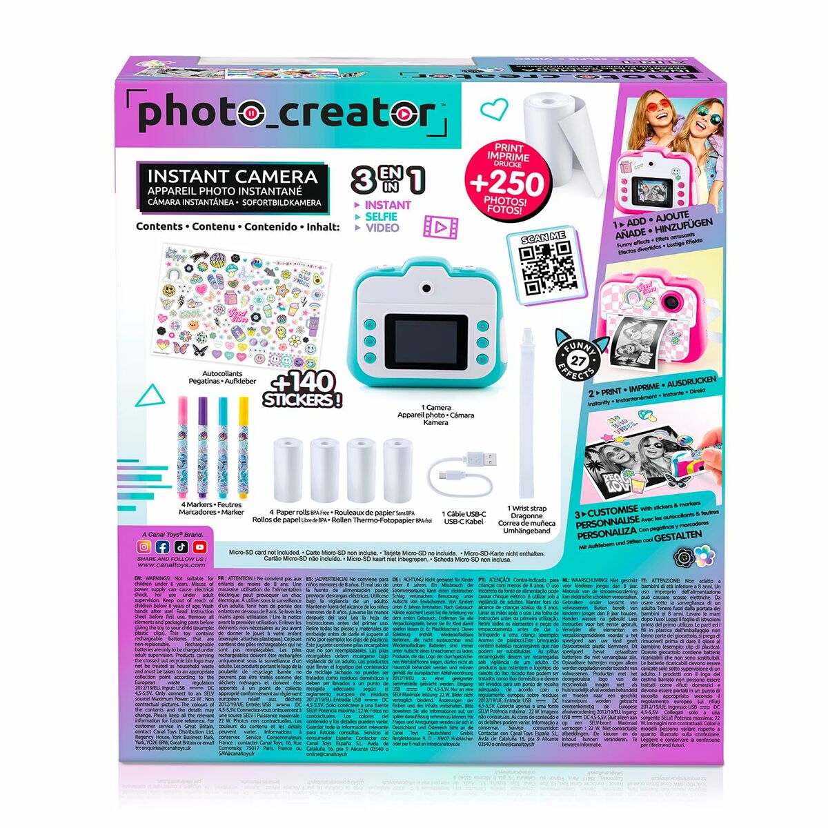 Afbeeldingen van Digital Camera Canal Toys