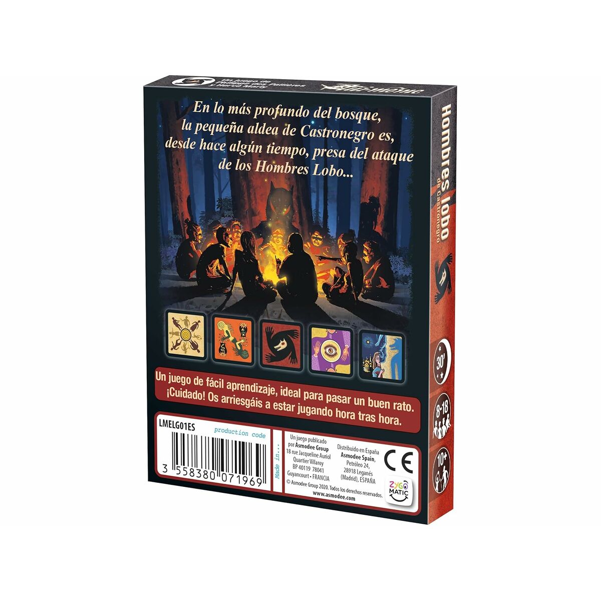 Zabawa Edukacyjna Los Hombres Lobo de Castronegro Asmodee ASMWER01ES (ES)