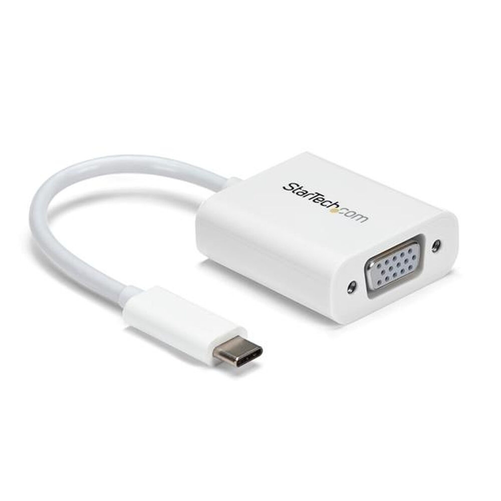 USB C - VGA Adapteri Startech CDP2VGAW             Valkoinen