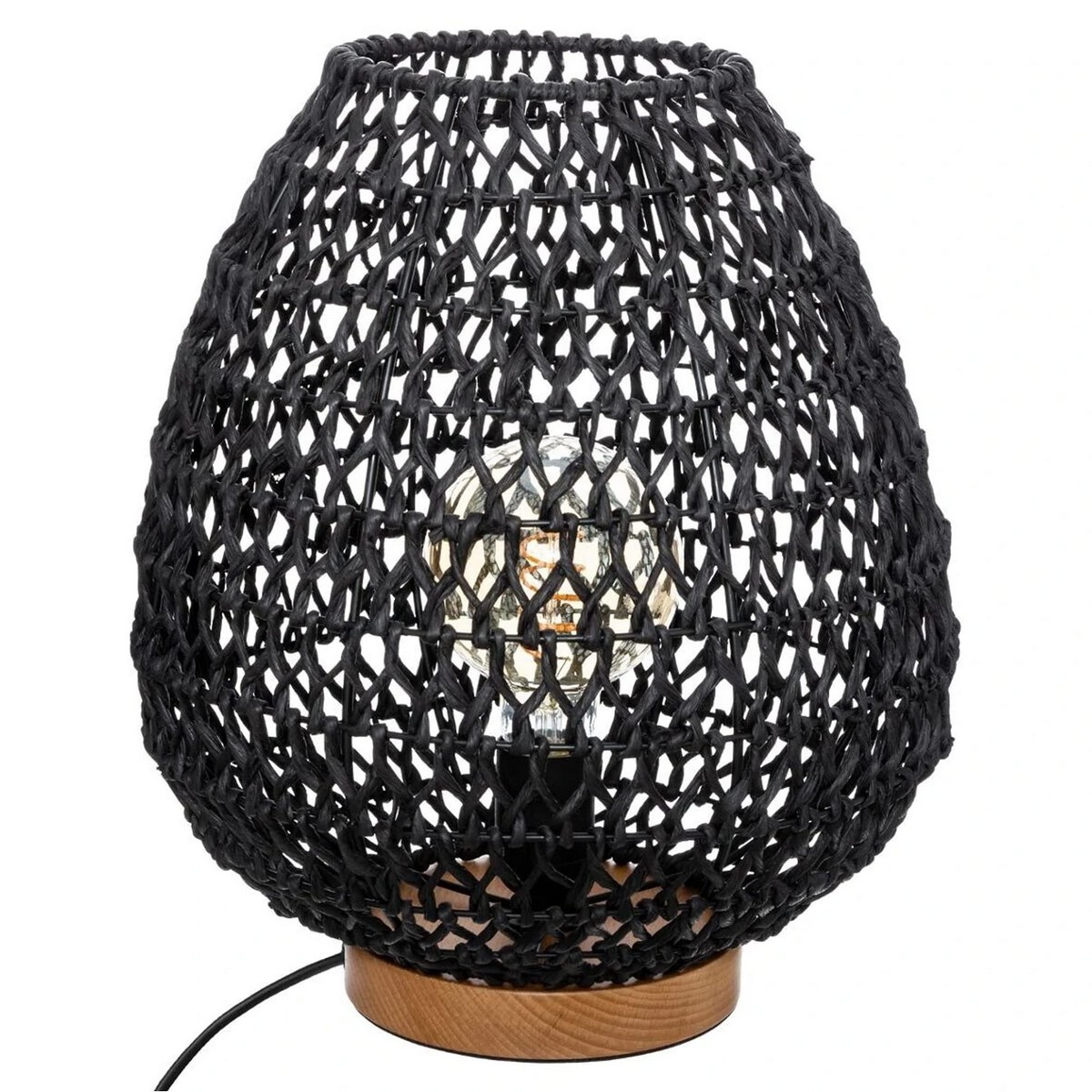 Lampe de bureau Atmosphera Tressé Noir 40 W (Ø 35,5 x 30 cm)