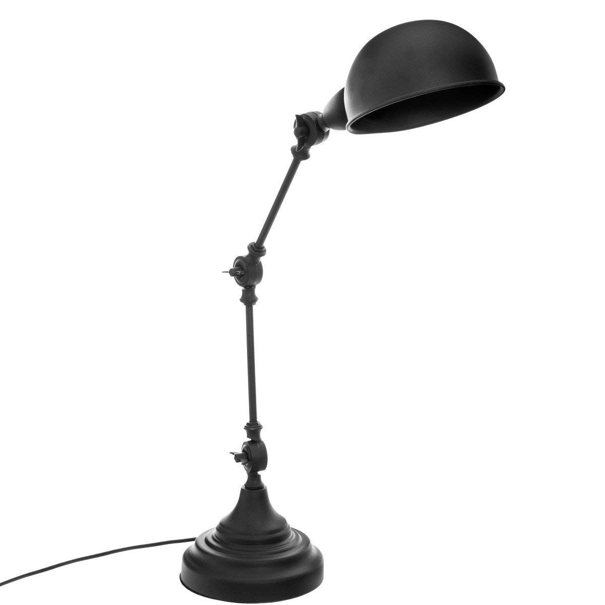 Lampe de bureau Atmosphera Vintage Noir Métal 25 W (55 x 43,5 x 16,5 cm)