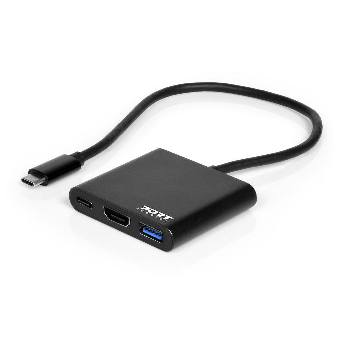 Hub USB Port Designs 900140 Noir 60 W