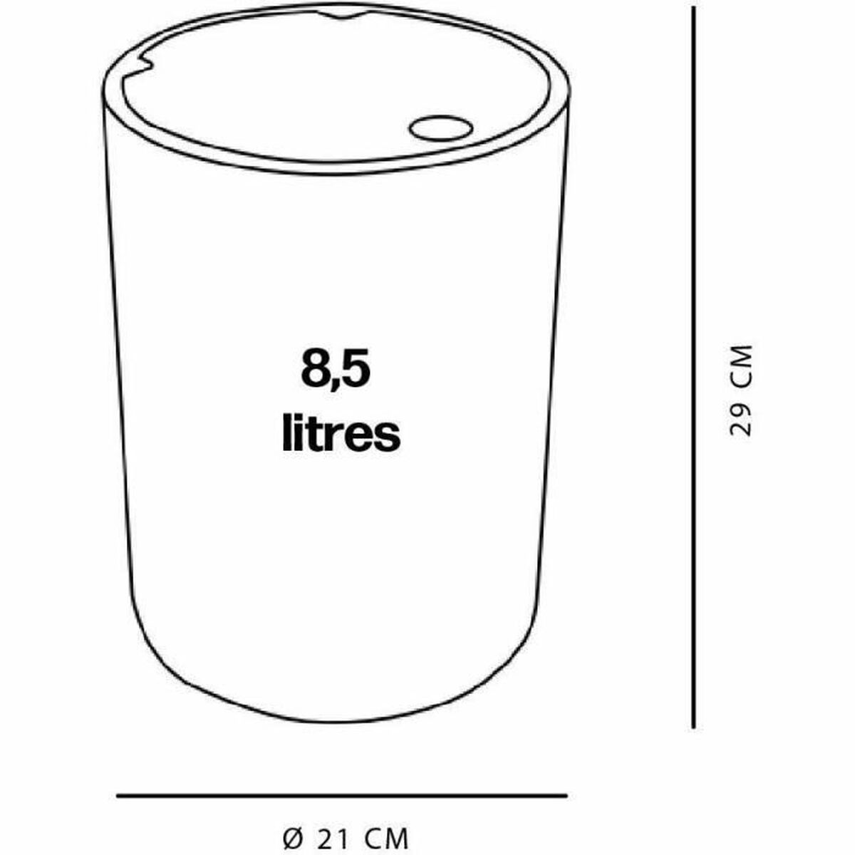Afvalemmer TODAY UTILITY Blauw 8,5 L 21 x 29 cm