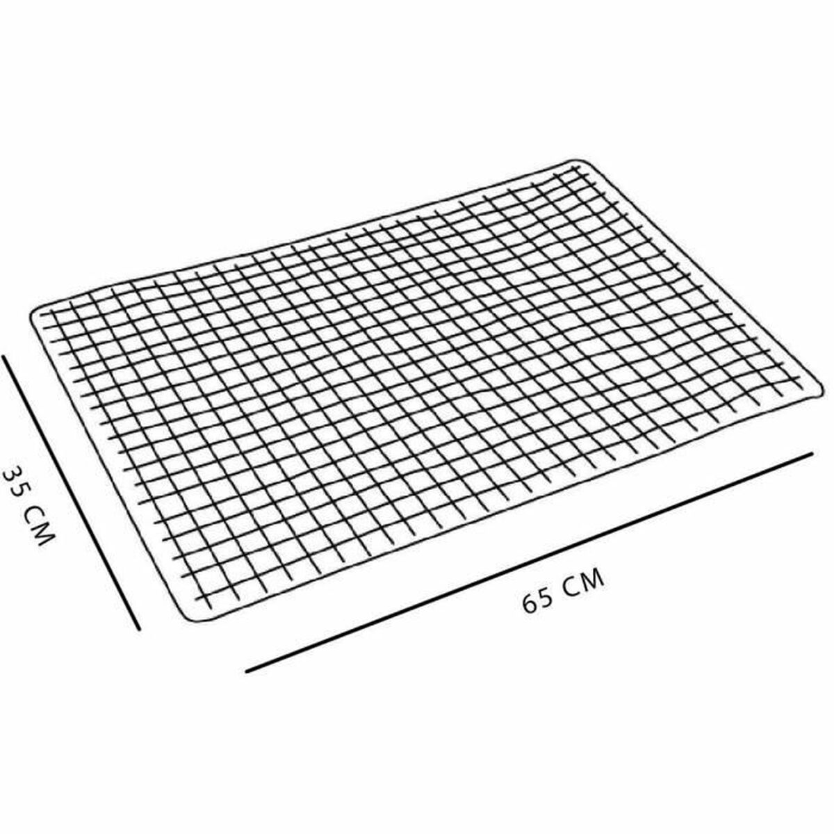 Antislipmat voor in bad TODAY HOY - UTILITY 40 x 60 cm Zwart PVC