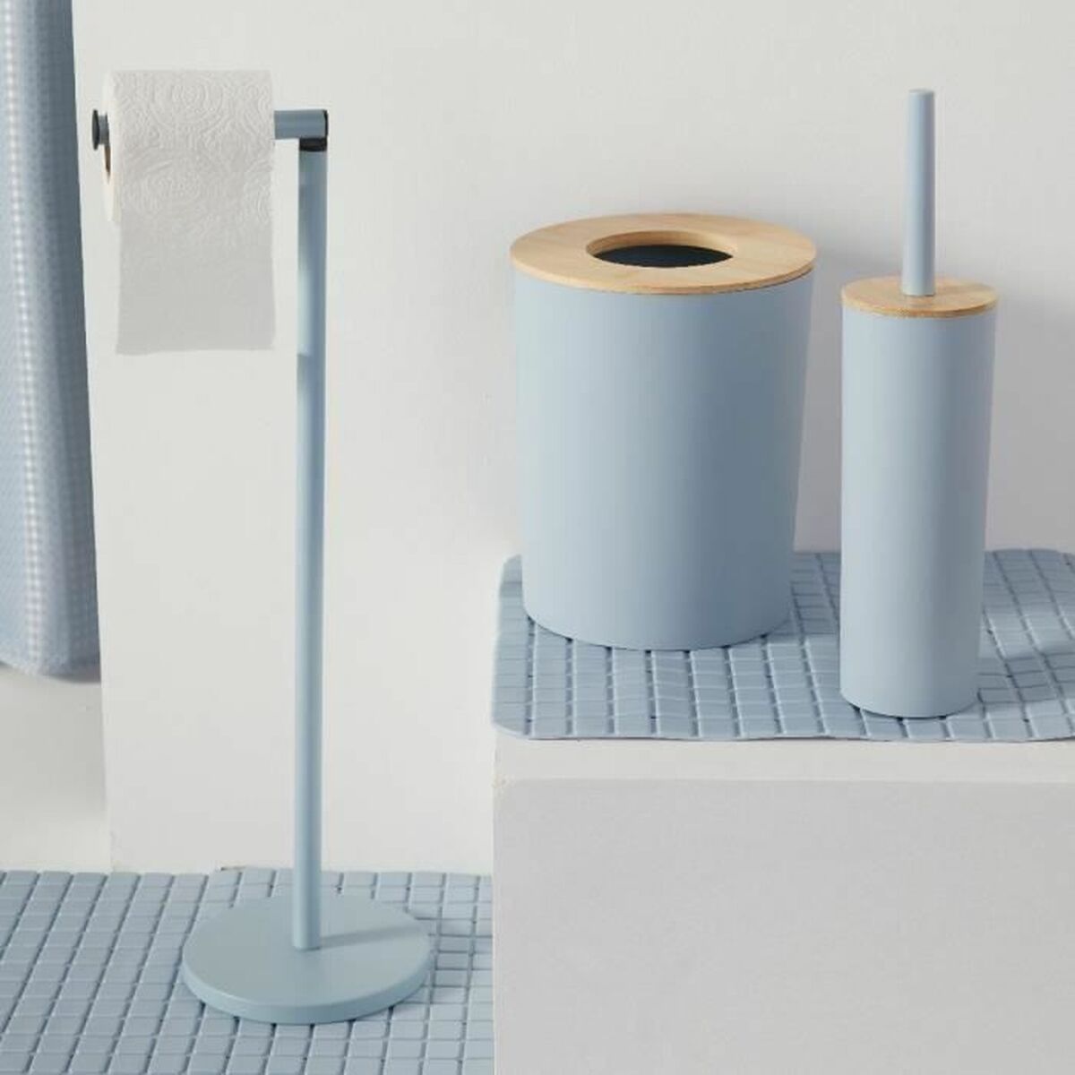 Antislipmat voor in de douche TODAY HOY - UTILITY 50 x 50 cm Blauw PVC