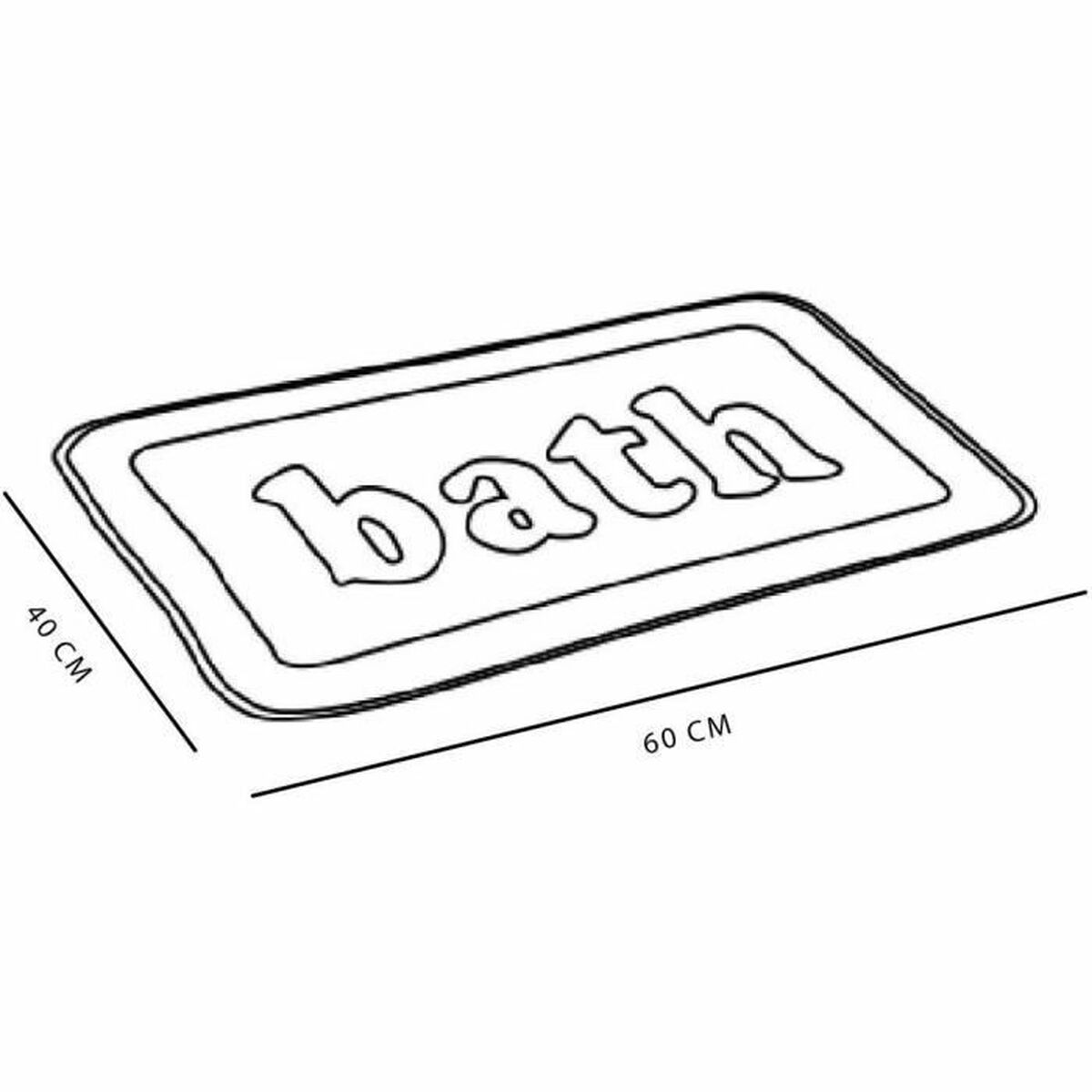 Antislipmat voor in bad TODAY UTILITY Groen 40 x 60 cm