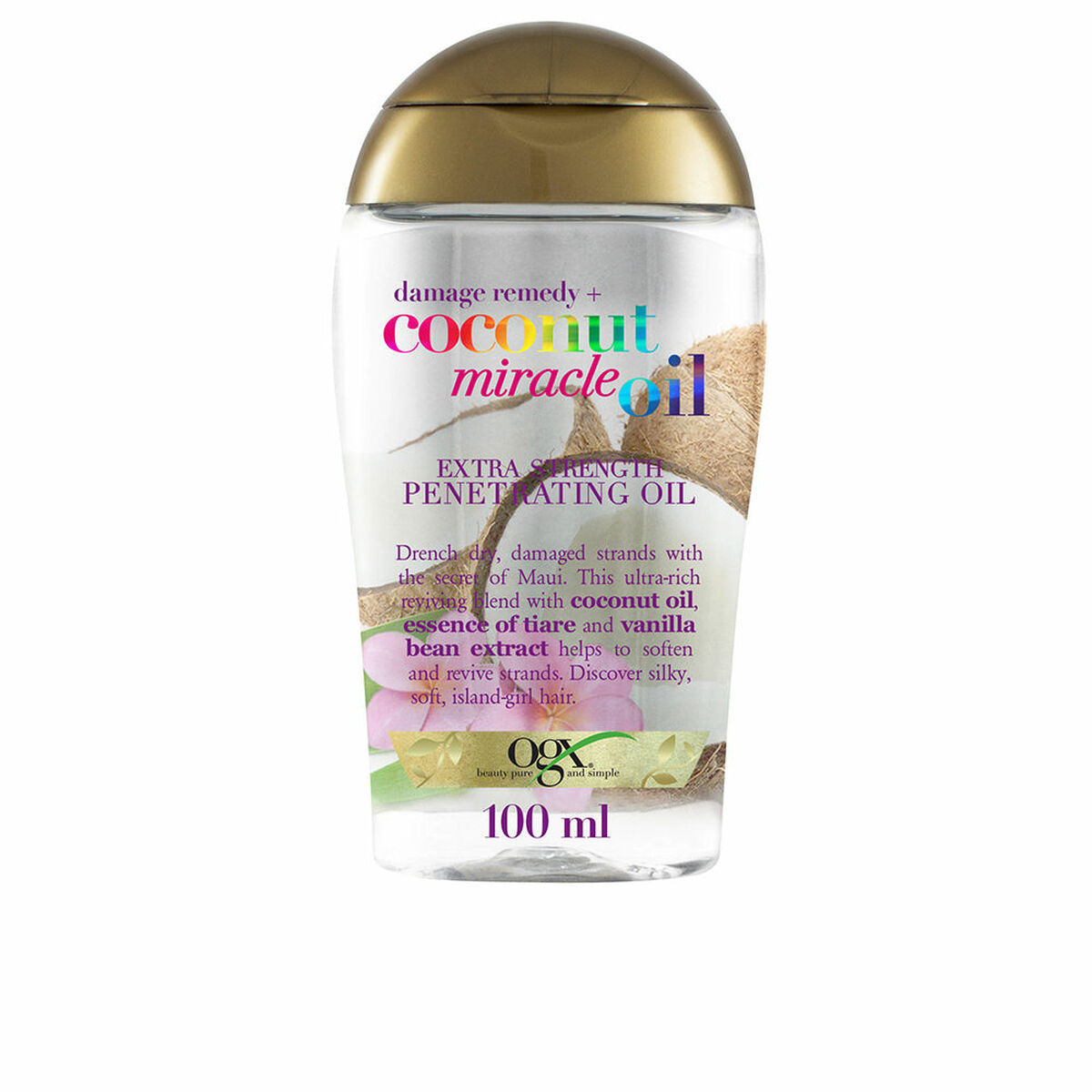 Δυναμώνη και Περιποίει τα Μαλλιά OGX COCONUT MIRACLE OIL 100 ml