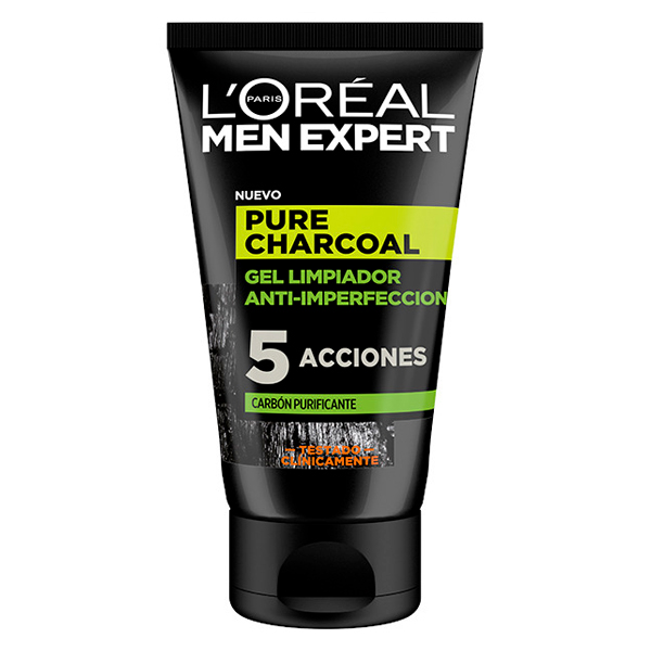 Gel nettoyant visage Pure Charcoal L'Oreal Make Up (100 ml)   