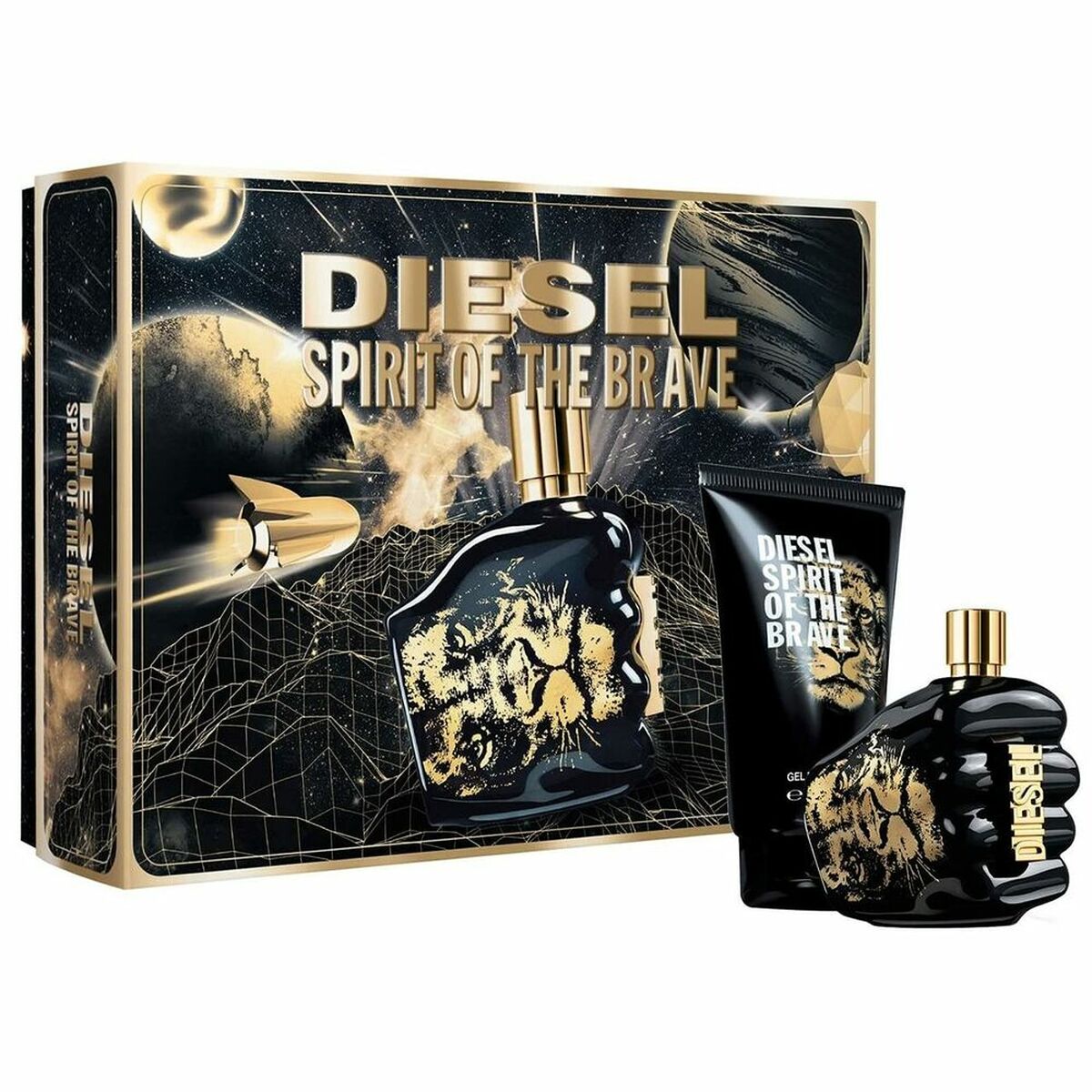Parfume sæt til mænd Diesel Spirit of the Brave (2 pcs)