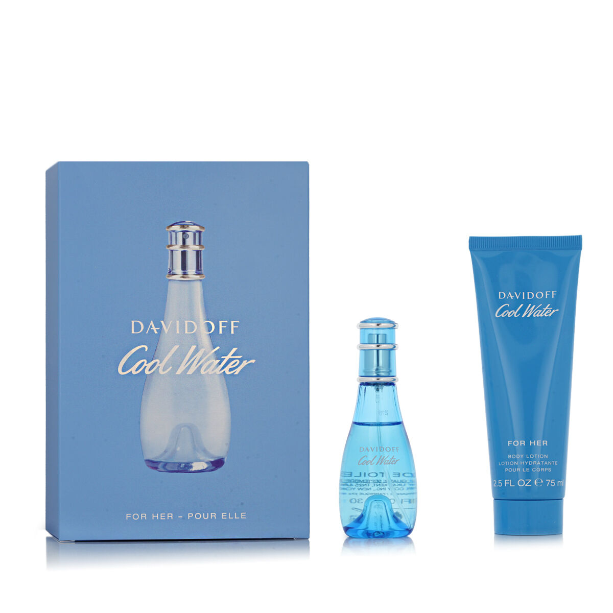 Set de Parfum Femme Davidoff Cool Water 2 Pièces