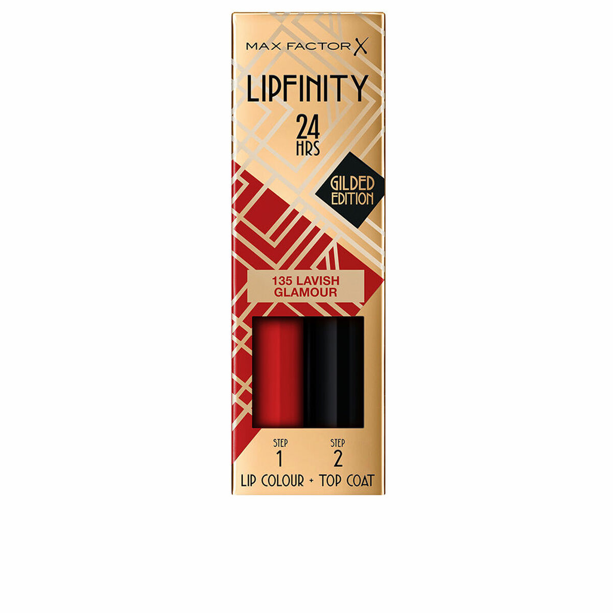 Rouge à lèvres liquide Max Factor Lipfinity 24H Nº 135 Lavish glamour 2 Pièces