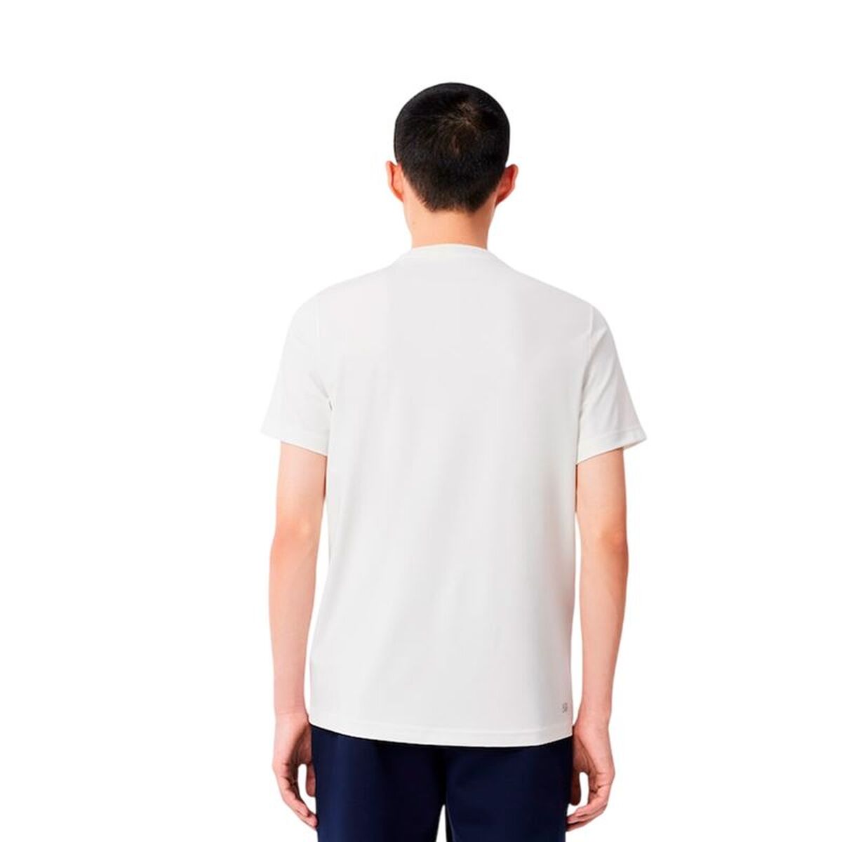 Heren-T-Shirt met Korte Mouwen Lacoste Core Performance Wit