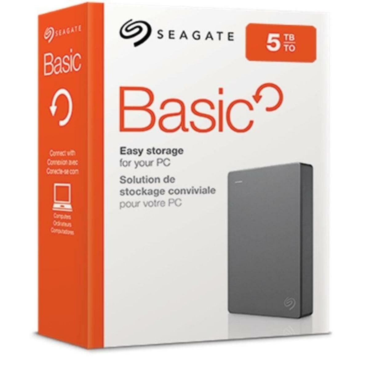 Bild von External Hard Drive Seagate Basic Black Grey 2,5" 5 TB USB 3.2 960 MB/s