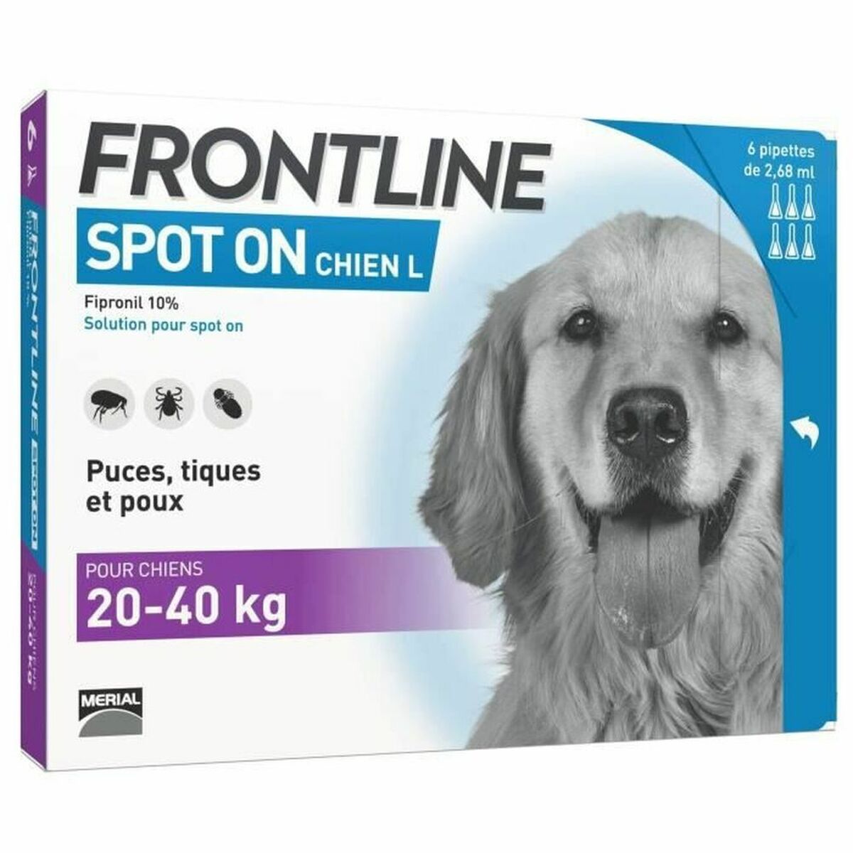 Pipette pour chien Frontline Spot On 20-40 Kg