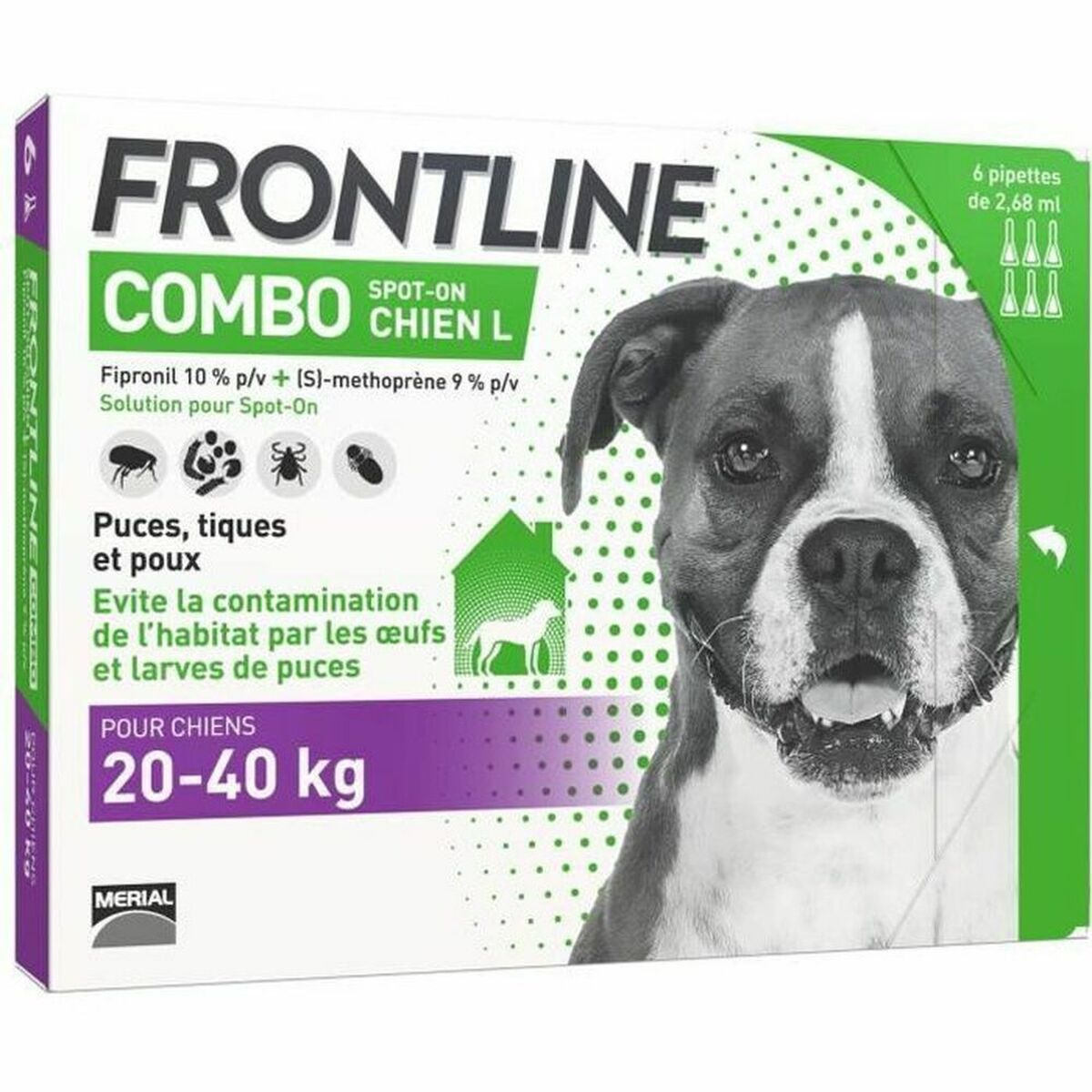 Pipette pour chien Frontline Combo 20-40 Kg 6 Unités