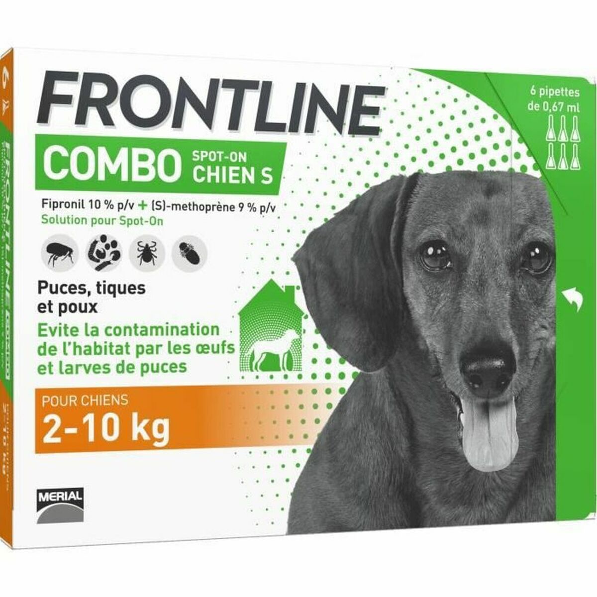 Pipette pour chien Frontline Combo 2-10 Kg