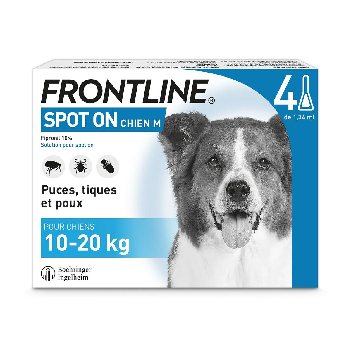 Antiparasites Frontline Chien 10-20 Kg 1,34 ml 4 Unités